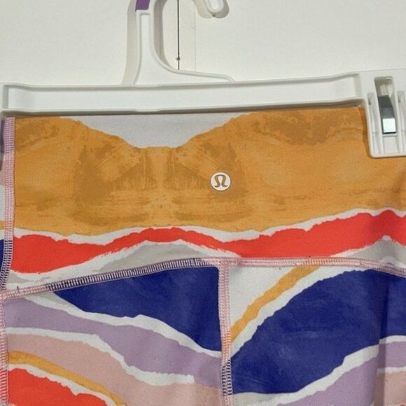 LuLuLemon True Self Bleacher Striped Crop Legging - Picture 5 of 6